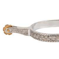 Éperons Lakota avec décorations en acier inoxydable (SS)