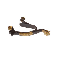 Lakota zwarte sporen met messing decoratie Zwart