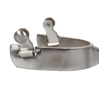 Éperons Pool's unisexes en acier avec molette dentée Éperons Pool's unisexes en acier avec molette dentée