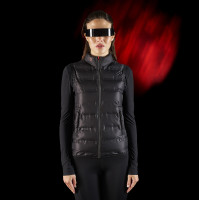 Damesbodywarmer Equestro Ridertechnology met thermogesealde naden Zwart