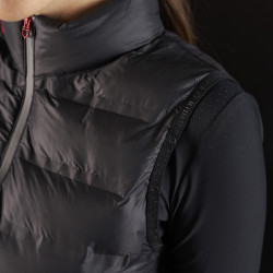 Damesbodywarmer Equestro Ridertechnology met thermogesealde naden Zwart