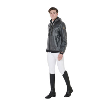 Technische transparante regenjas heren Equestro Grijs