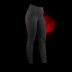 Legging Equestro taille haute femme Ridertechnology full grip Noir