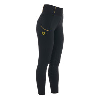 Legging femme avec doublure en polaire Equestro Noir
