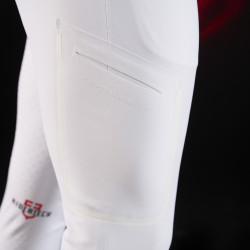 Pantalon Equestro slim fit homme Ridertechnology full grip Blanc