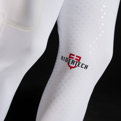 Pantalon Equestro slim fit homme Ridertechnology full grip Blanc