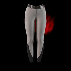 Pantalon slim fit femme Equestro Ridertechnology avec coutures thermosoudées Oiseau moqueur Gris Pantalon slim fit femme Equestro Ridertechnology avec coutures thermosoudées Oiseau moqueur Gris