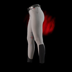 Pantalon slim fit femme Equestro Ridertechnology avec coutures thermosoudées Oiseau moqueur Gris Pantalon slim fit femme Equestro Ridertechnology avec coutures thermosoudées Oiseau moqueur Gris