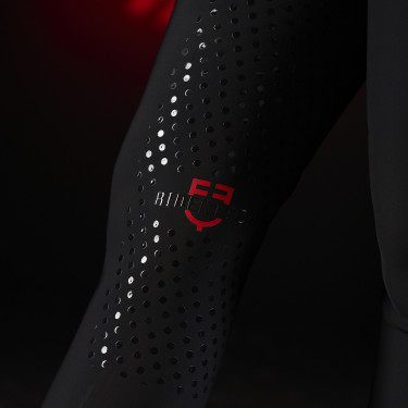Pantalon slim fit femme Equestro Ridertechnology full grip Noir Pantalon slim fit femme Equestro Ridertechnology full grip Noir