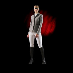 Pantalon slim fit femme Equestro Ridertechnology full grip Blanc