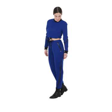 Pantalon tear-away femme avec fermeture éclair sur toute la longueur Equestro Bleu sodalite Pantalon tear-away femme avec fermeture éclair sur toute la longueur Equestro Bleu sodalite