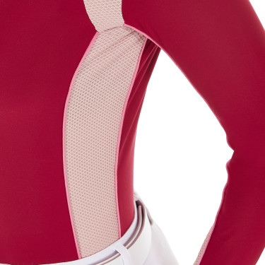 Wedstrijdpolo voor dames met mesh-inzetstukken Equestro Wedstrijdpolo voor dames met mesh-inzetstukken Equestro