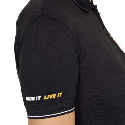 Polo femme collection Scuderia Equestro Noir Polo femme collection Scuderia Equestro Noir