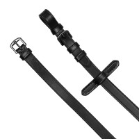 Rênes en cuir et caoutchouc Equestro Noir Rênes en cuir et caoutchouc Equestro Noir
