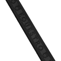 Rênes en cuir et caoutchouc Equestro Noir Rênes en cuir et caoutchouc Equestro Noir