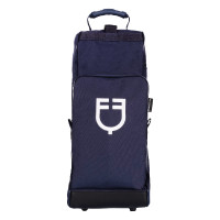 Laarzen- en helmtas Equestro met rubberen versteviging Marine Marineblauw Laarzen- en helmtas Equestro met rubberen versteviging Marine Marineblauw