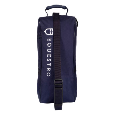 Laarzen- en helmtas Equestro met rubberen versteviging Marine Marineblauw