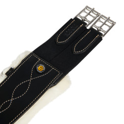 Sangle de saut avec mouton synthétique Equestro Noir Sangle de saut avec mouton synthétique Equestro Noir
