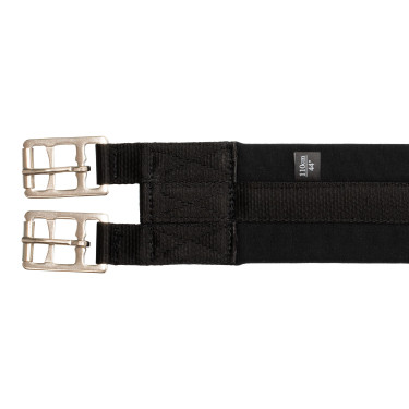 Springriem van stof met elastieken Umbria Equitazione Zwart