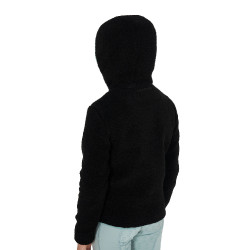 Kinderfleece-sweatshirt met ritssluiting Equestro Zwart / grijze nevel
