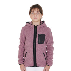 Kinderfleece-sweatshirt met ritssluiting Equestro Roze