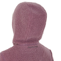 Sweat-shirt en polaire enfant fermeture éclair Equestro Rose Sweat-shirt en polaire enfant fermeture éclair Equestro Rose