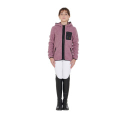 Kinderfleece-sweatshirt met ritssluiting Equestro Roze