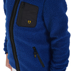 Sweat-shirt en polaire enfant fermeture éclair Equestro Bleu royal Sweat-shirt en polaire enfant fermeture éclair Equestro Bleu royal