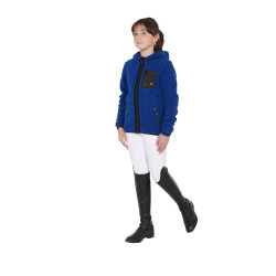 Sweat-shirt en polaire enfant fermeture éclair Equestro Bleu royal Sweat-shirt en polaire enfant fermeture éclair Equestro Bleu royal