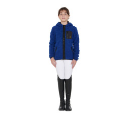 Sweat-shirt en polaire enfant fermeture éclair Equestro Bleu royal Sweat-shirt en polaire enfant fermeture éclair Equestro Bleu royal