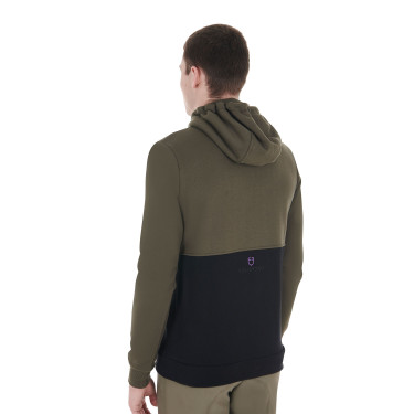 Sweatshirt Equestro met capuchon voor heren met fleecevoering aan de binnenkant Sweatshirt Equestro met capuchon voor heren met fleecevoering aan de binnenkant
