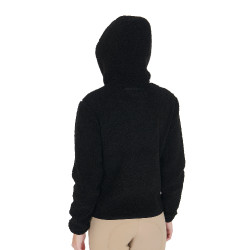 Damesfleece-sweatshirt met zak Equestro Zwart Damesfleece-sweatshirt met zak Equestro Zwart