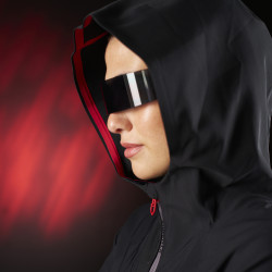 Sweat-shirt technique à capuche femme Equestro Ridertechnology Noir Sweat-shirt technique à capuche femme Equestro Ridertechnology Noir