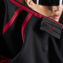 Dameshoodie technische sweater Equestro Ridertechnology Zwart