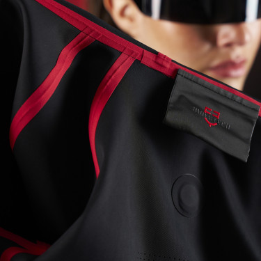 Dameshoodie technische sweater Equestro Ridertechnology Zwart