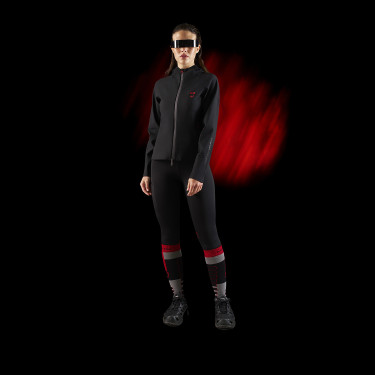 Dameshoodie technische sweater Equestro Ridertechnology Zwart