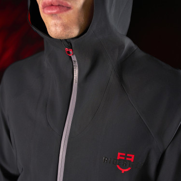 Herenhoodie technische sweater Equestro Ridertechnology Zwart Herenhoodie technische sweater Equestro Ridertechnology Zwart