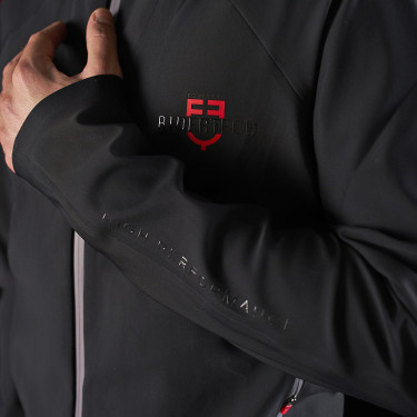 Herenhoodie technische sweater Equestro Ridertechnology Zwart Herenhoodie technische sweater Equestro Ridertechnology Zwart