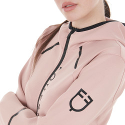 Dames sweatshirt van jersey met ritssluiting Equestro Roze camée Dames sweatshirt van jersey met ritssluiting Equestro Roze camée