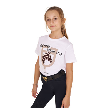 T-shirt Equestro en coton fille Ride More Worry Less T-shirt Equestro en coton fille Ride More Worry Less