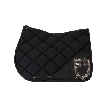 Tapis de saut logo en strass Equestro Tapis de saut logo en strass Equestro