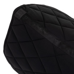 Tapis de selle de dressage Equestro logo en strass Noir