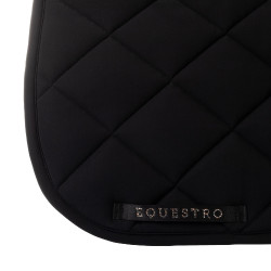 Dressuursingeldek Equestro-logo met strass Zwart