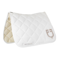 Dressuursingeldek Equestro-logo met strass Zwart