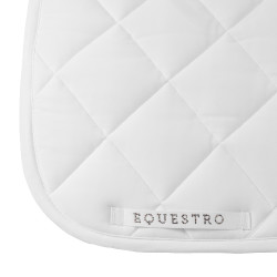 Dressuursingeldek Equestro-logo met strass Wit