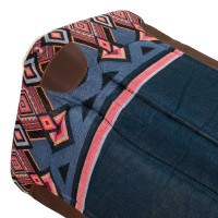 Tapis de selle western avec rembourrage en laine synthétique Pool's Bleu foncé / marine