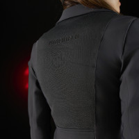 Veste de concours femme Equestro Ridertechnology avec coutures thermosoudées Noir Veste de concours femme Equestro Ridertechnology avec coutures thermosoudées Noir