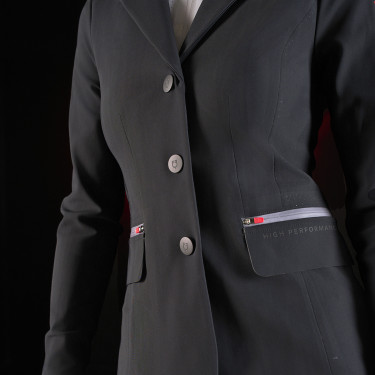 Veste de concours femme Equestro Ridertechnology avec coutures thermosoudées Veste de concours femme Equestro Ridertechnology avec coutures thermosoudées