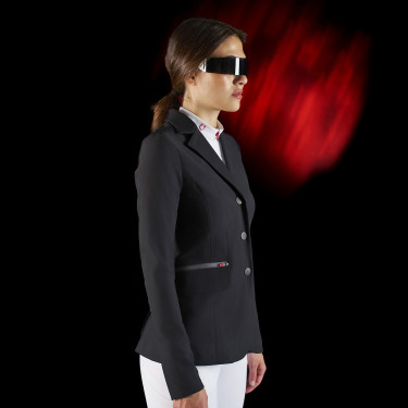 Veste de concours femme Equestro Ridertechnology avec coutures thermosoudées Veste de concours femme Equestro Ridertechnology avec coutures thermosoudées