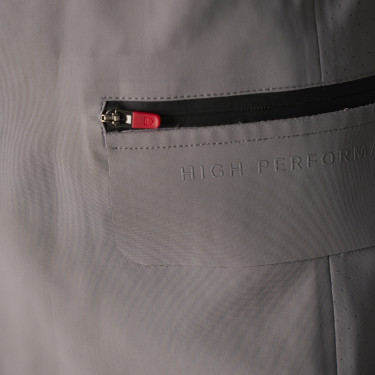 Veste de concours homme Equestro Ridertechnology avec coutures thermosoudées Oiseau moqueur Gris